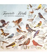 1970-80s Favorite Birds Of North America Vintage Restaurant Placemat #28... - $27.42 CAD