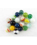 Vintage Glass Marbles ~ Random Lot of 20 Assorted Colors-Sizes-Styles ~ ... - $26.73 CAD