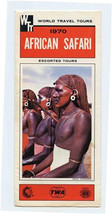 1970 TWA African Safari Brochure World Travel Tours - $17.82