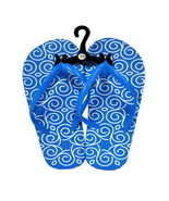 Womens Flip Flops Blue Swirl - $5.36 CAD+