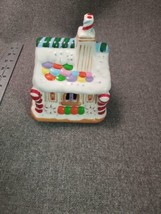 Sfmb Co Christmas Candy Covered Gingerbread Music Box &quot;Spoon Full Of Sugar&quot; Euc - £10.52 GBP