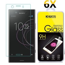 6-Pack For Sony Xperia Xz1 Compact Tempered Glass Screen Protector - $28.11