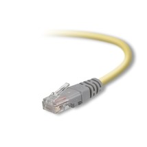 Belkin 10-Foot CAT5e Crossover Molded Networking Cable (Yellow) - $19.99