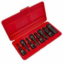 7pc Metric 3/8&quot; Drive Long Impact Hex Socket Bit Set 4, 5, 6, 7, 8, 10, 12mm - £26.55 GBP