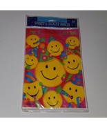 NEW Emoji Smiley Face Party Favor Loot Treat Bags (8 pack) Amscan Birthday - £6.57 GBP
