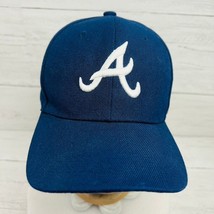 Atlanta Braves Baseball Hat Cap Georgia Adjustable Embroidered Blue White Logo - £27.88 GBP