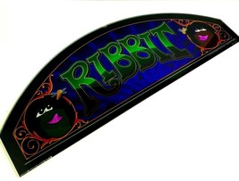 RIBBIT Colossal Gaming Casino Slot Machine Topper Plexiglass 2011 26x9&quot; - £14.17 GBP