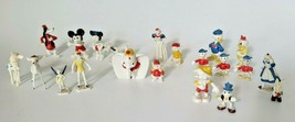21 Vintage Walt Disney Productions Mini Figurines Mickey Mouse Dumbo Dopey U157 - £47.95 GBP