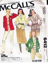 Vintage 1978 Misses&#39; Unlined BLAZER McCall&#39;s Pattern 6412-m size 10-14 - £9.41 GBP