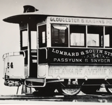 Lombard &amp; South Street Passenger Railway 54 Trolley Streetcar Photo Philadelphia - £14.71 GBP