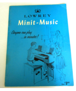 Lowrey Minit-Music Vintage 1958  Anyone can Play in Minutes Lowrey Organ - £15.56 GBP