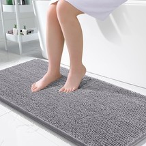 OLANLY Bathroom Rugs 47x24, Extra Soft Absorbent Chenille - £36.05 GBP