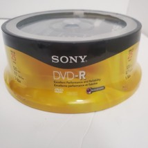 Sony 16x DVD-R Recordable Blank Discs 25 Disc Spindle New and Sealed 25DMR47RS4 - $14.99