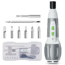WORKPRO Electric Cordless Screwdriver Set, 4V USB Rechargeable Lithium-i... - $45.99