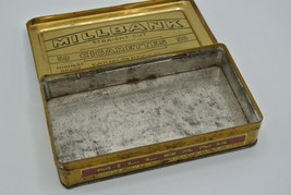Millbank Straight Cut Cigarette Tin Virginia 50 Yellow Flat Vintage - £18.96 GBP