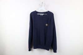 Vtg 90s Womens Large Faded Spell Out Ribbed Knit Notre Dame University Sweater - £38.88 GBP