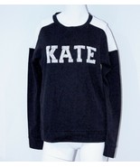 AMERICAN RETRO Sweatshirt &quot;Kate&quot; for Kate Moss BEADED LOGO Black White T... - $162.36 CAD