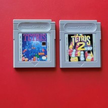 Tetris 1 &amp; 2 Nintendo Game Boy Strategy Puzzle Games Cleaned Works - £29.38 GBP