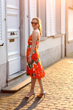 Zara S Floral Print Strappy Dress open back Blogger favorite wedding summer RARE - £31.14 GBP