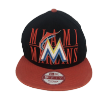 MLB Miami Marlins Snapback Hat 9Fifty New Era Truckers Flat Brim Baseball Cap - $14.02