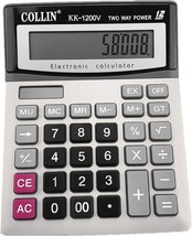 12-Digit Solar Battery Office Calculator With A Big Sensitive Button And... - $29.95