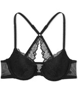 VS Victoria&#39;s Secret Sexy Tee Lightly Lined Lace Demi Bra Black 32D NEW - $41.03 CAD