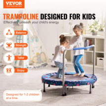 36&quot; Trampoline for Kids Foldable Mini Toddler Trampoline Indoor Outdoor - £72.59 GBP