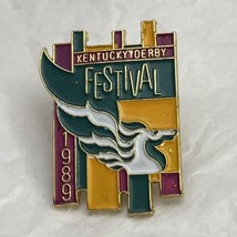 1989 Kentucky Derby Festival Pegasus Parade Horse Racing Enamel Lapel Hat Pin - £6.25 GBP