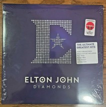 Elton John Diamonds Limited Edition Double Translucent Blue Colored Vinyl LP - £55.75 GBP