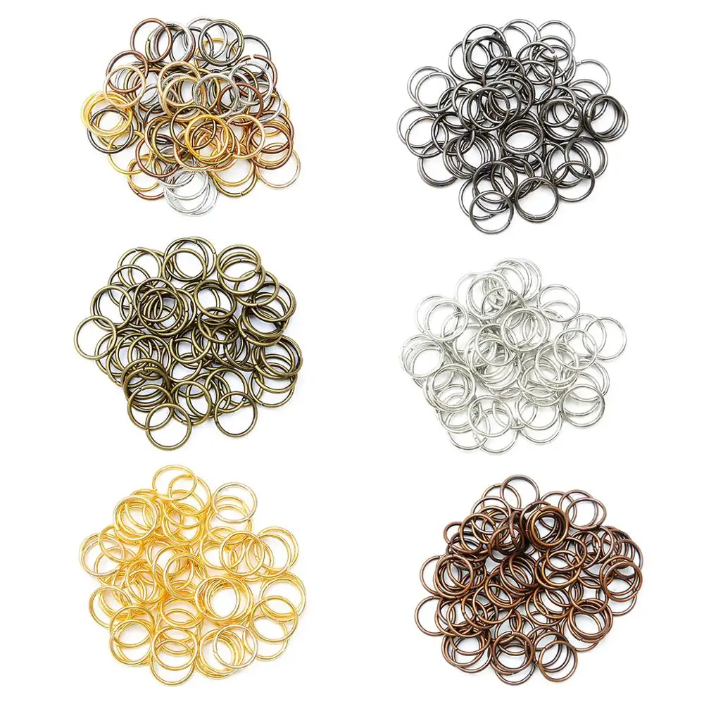 Play 500pcs/lot 4 5 6 8 10 mm Jump Rings Split Rings ConAtors For Diy Jewelry Fi - £22.98 GBP