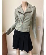 New Balenciaga Motor Light Gray Leather Jacket Size 40 - €1.189,78 EUR