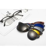 6 In 1 Unisex Optical Magnetic Polaroid Sunglasses with 5Different color... - £11.79 GBP