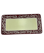 California Pantry Classic Ceramic 2003 Celery Candy Dish Tray Platter 9&quot;... - $13.52