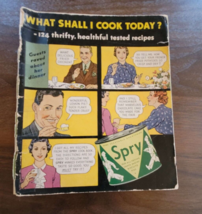 Vintage &quot;What shall I cook Today?&quot; Spry cookbook 1940s-1950s - £7.99 GBP