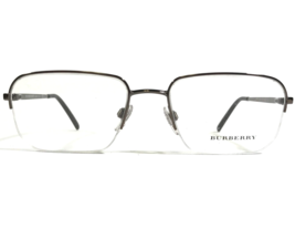 Burberry B1258 1143 Eyeglasses Frames Gray Gunmetal Square Half Rim 54-18-140 - £89.54 GBP