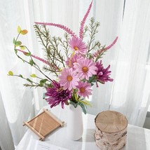 Artificial Pink Sunflower and Chrysanthemum Bouquet Arrangement - £11.86 GBP