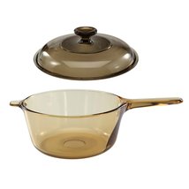 Corning Vision Amber 2.5L Covered Sauce Pan with Lid - £61.16 GBP