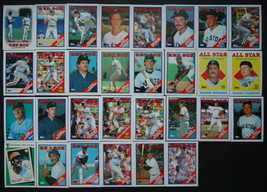 1988 Topps Boston Red Sox Team Set of 33 Baseball Cards With Traded - £7.11 GBP