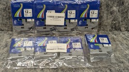 8 x Black on White Laminated Label Tape TZ 231 TZe231 12mm for Brother P... - $259.83 MXN
