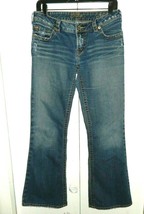 Silver Aiko Women&#39;s Boot Cut Denim Jeans Distressed 32 x 30 - £21.63 GBP