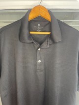 Lyle and Scott Mens Black Polyester Polo Shirt L lightweight - $17.77