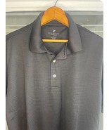 Lyle and Scott Mens Black Polyester Polo Shirt L lightweight - $17.77