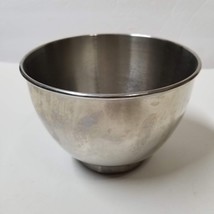 Small Stainless Steel Bowl Mixing Bowl 4 1/2&quot; Tall Stand Mixer Bowl - $10.89