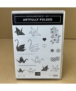 Stampin&#39; Up! Artfully Folded Clear Mount Stamp Set Origami Bird Swan Hea... - $18.99