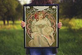 1897 Mucha Champagne Poster - Art Print - 13" x 19" - Custom Sizes Available - £19.98 GBP