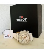 Tissot Women&#39;s Dressport Diamond Synthetic Leather Watch, 35mm, White Pe... - £440.56 GBP