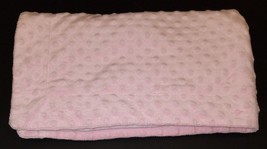 RN 109193 Solid Pink Minky Dots Fleece Security Blanket Lovey 30" x 35" - $19.75