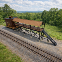 O Scale Brick Ice House &amp; Icing Platform Kit – 1:48 Wood Structure Kit - $117.81