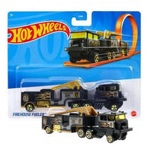 Hot Wheels Track Stars Firehouse Fueler Fire Truck New in Package - £10.91 GBP