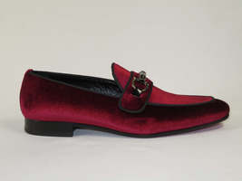 Men's GENIO Velvet Upper Leather Red Sole Shoes Turkey 120194637 Burgundy image 7